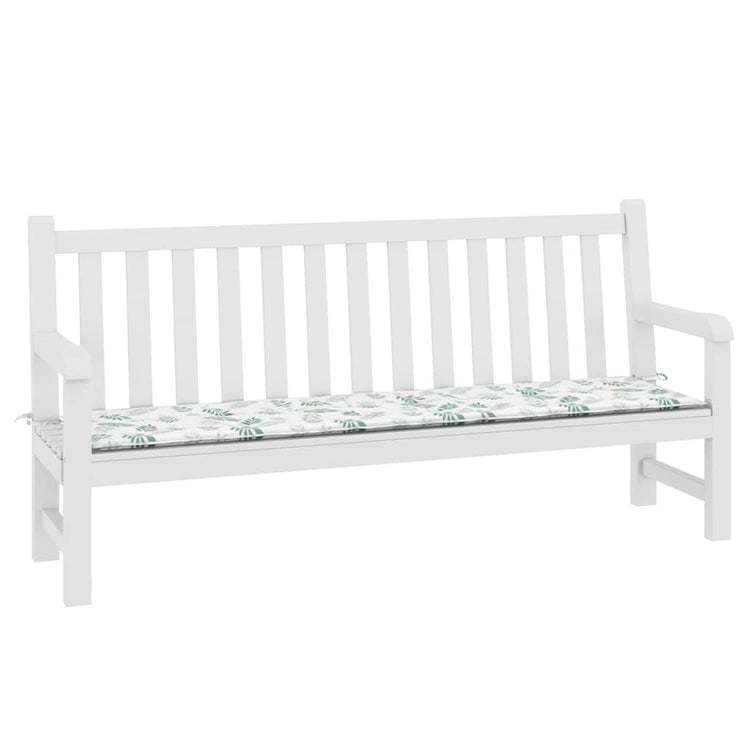 Vidaxl Garden Banc Cushion Leaf Modèle 200x50x3 cm Tissu