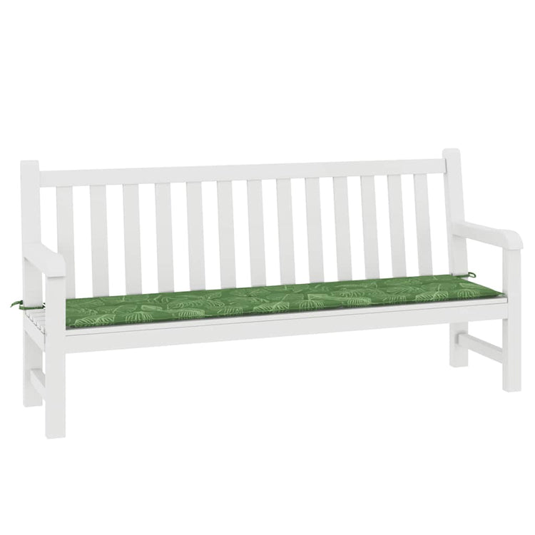 Vidaxl Garden Banc Cushion Leaf Modèle 200x50x3 cm Tissu