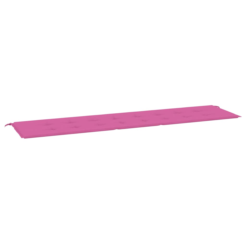 Vidaxl jardin banc coussin 200x50x3 cm tissu rose