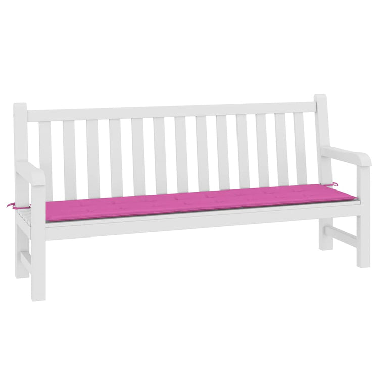 Vidaxl jardin banc coussin 200x50x3 cm tissu rose