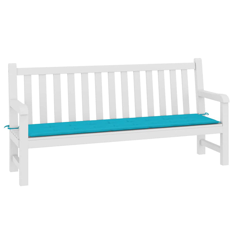 Vidaxl jardin banc coussin 200x50x3 cm tissu turquoise