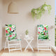 Coussins de chaise de jardin vidaxl 2 pcs 120x50x3 cm tissu multi-colorants