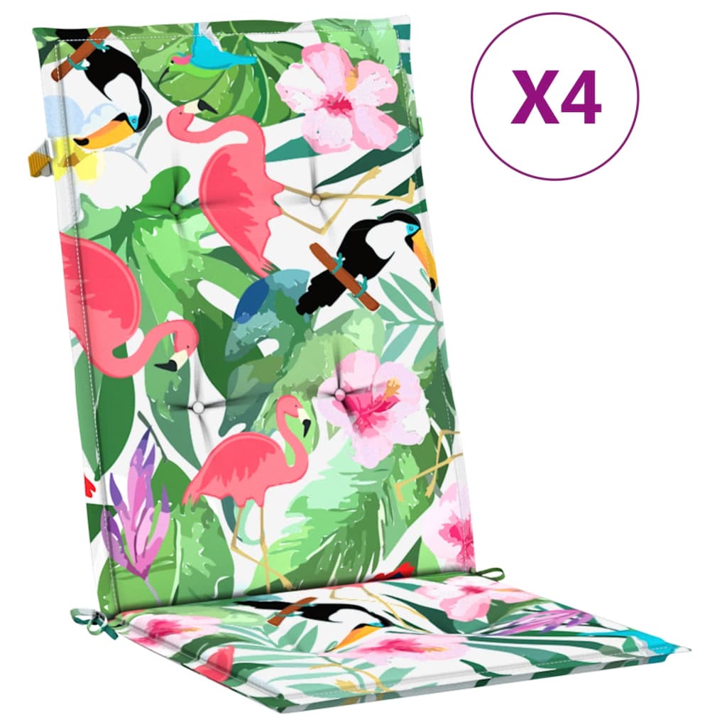 Coussins de chaise vidaxl 4 stabis