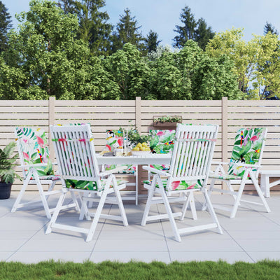 Coussins de chaise vidaxl 6 stage haut de dos en tissu multi-colorant