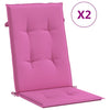 Vidaxl Garden Chair coussins High BackRest 2 St 120x50x3 cm Tissure rose