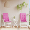 Vidaxl Garden Chair coussins High BackRest 2 St 120x50x3 cm Tissure rose