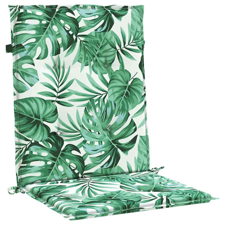 Vidaxx coussins de dossier feuille 2 pcs motif feuille 100 x 50 x 3 cm tissu oxford