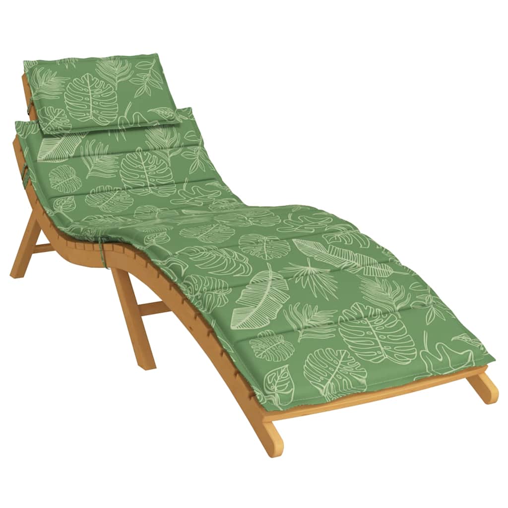 Vidaxl Lounger Cushion Leaf motif oxford tissu