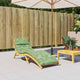 Vidaxl Lounger Cushion Leaf motif oxford tissu