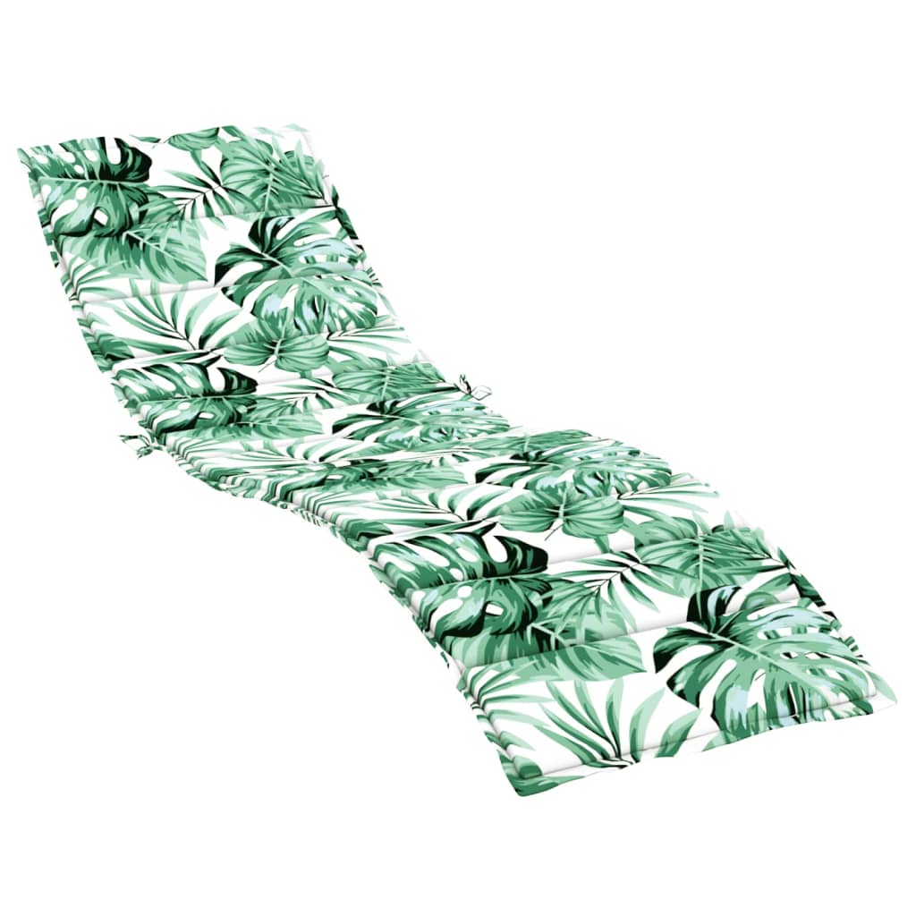 Vidaxx coussin de chaise longue motif feuille tissu oxford