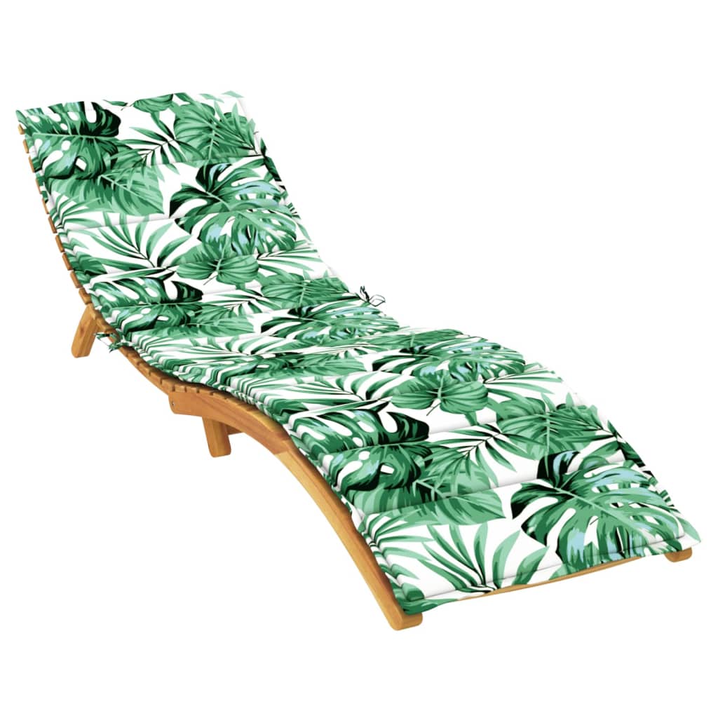 Vidaxx coussin de chaise longue motif feuille tissu oxford