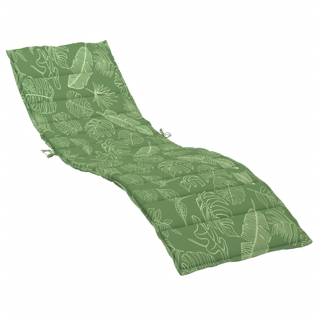 Vidaxx coussin de chaise longue motif feuille tissu oxford