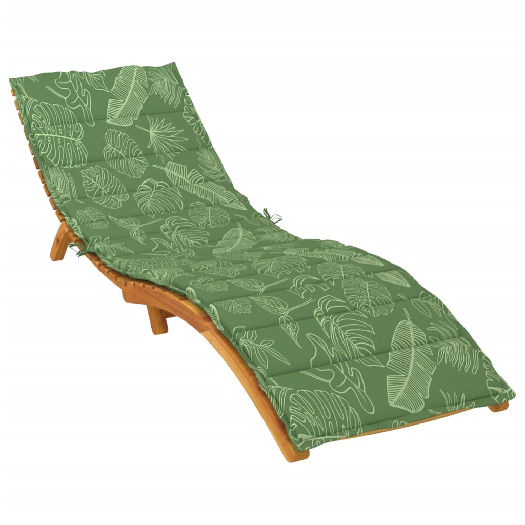 Vidaxx coussin de chaise longue motif feuille tissu oxford