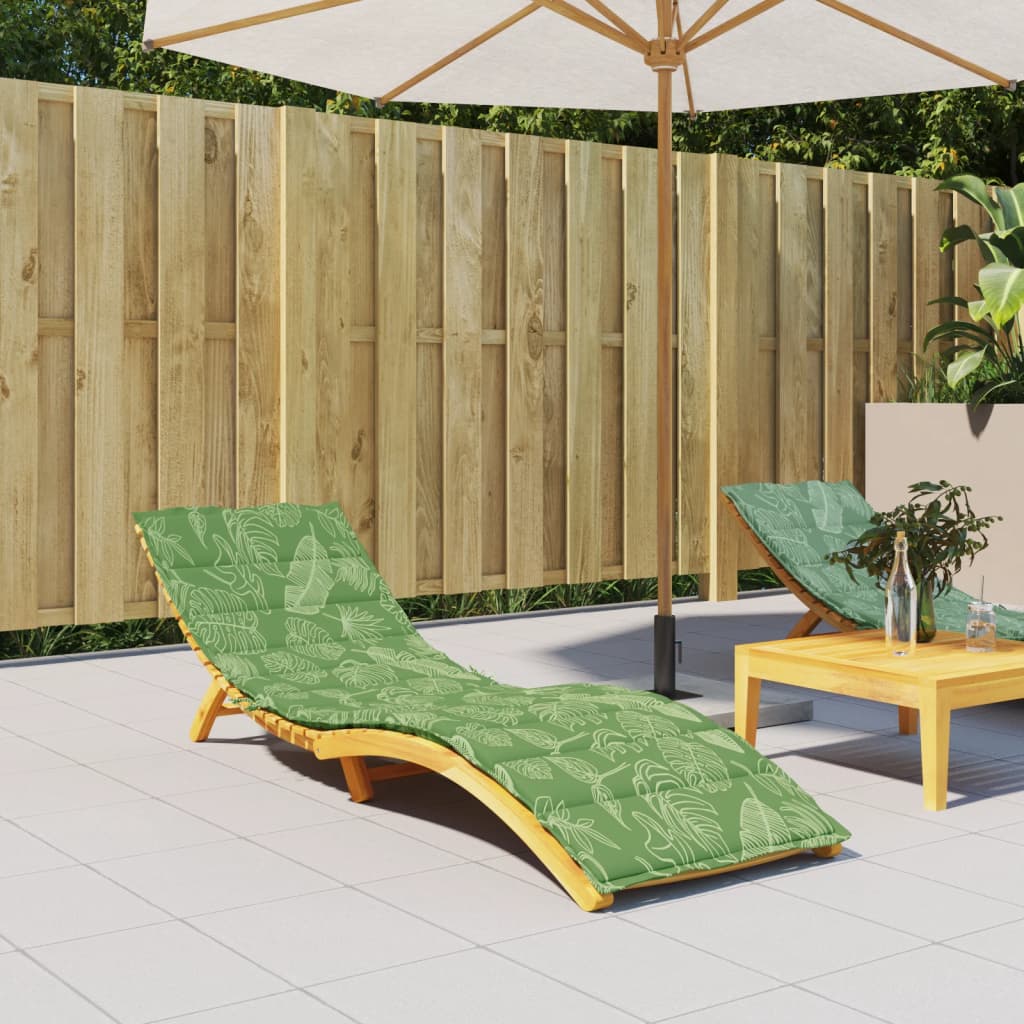 Vidaxx coussin de chaise longue motif feuille tissu oxford