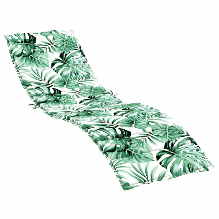 Vidaxx coussin de chaise longue motif feuille tissu oxford