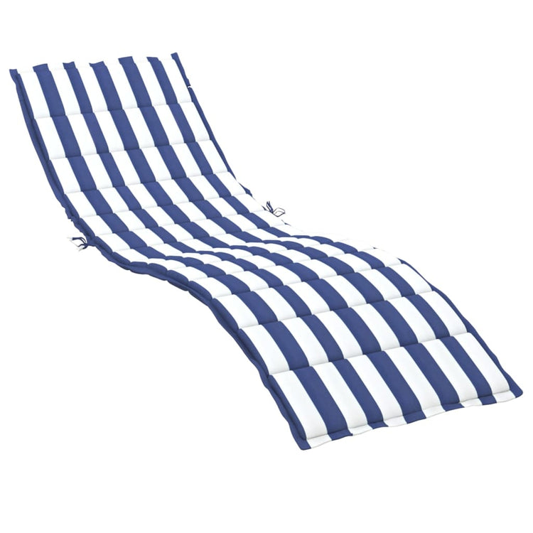 Vidaxl coussin de transat tissu oxford rayé bleu et blanc
