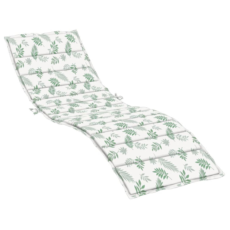 Vidaxx coussin de chaise longue motif feuille tissu oxford