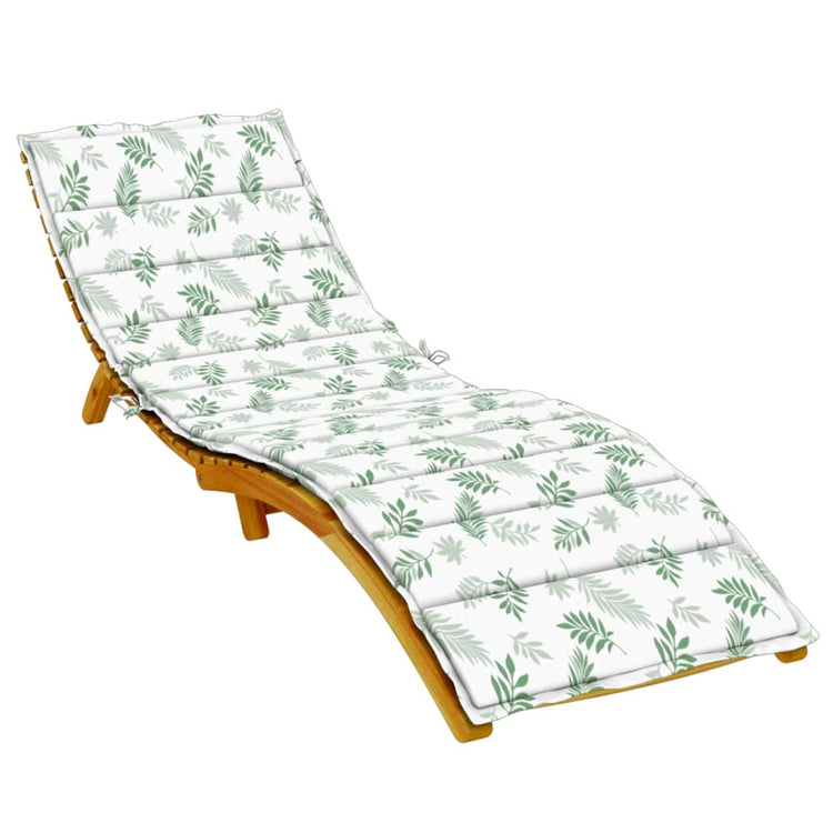 Vidaxx coussin de chaise longue motif feuille tissu oxford