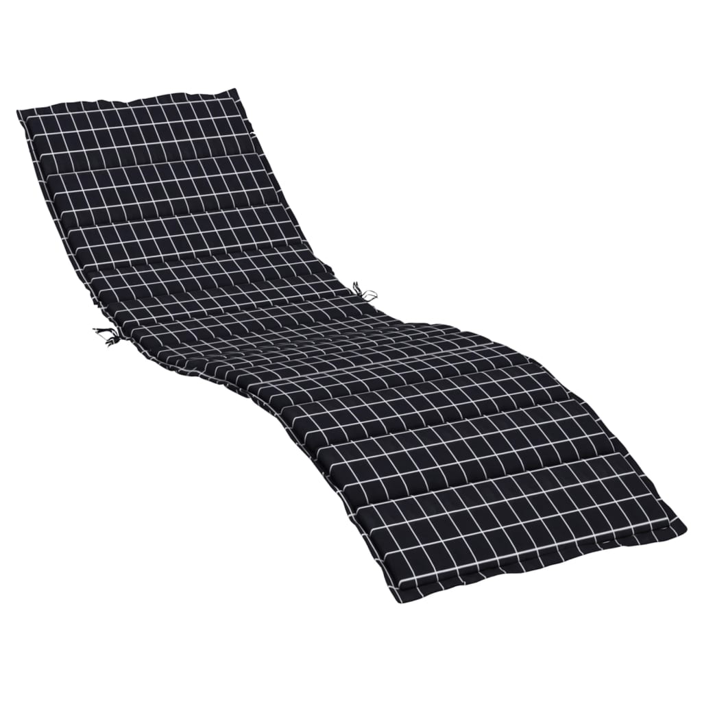 Vidaxl Lounger Cushion Window Match oxford tissu noir