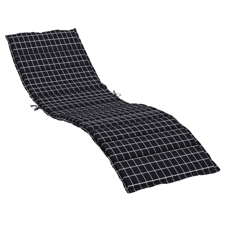 Vidaxl Lounger Cushion Window Match oxford tissu noir