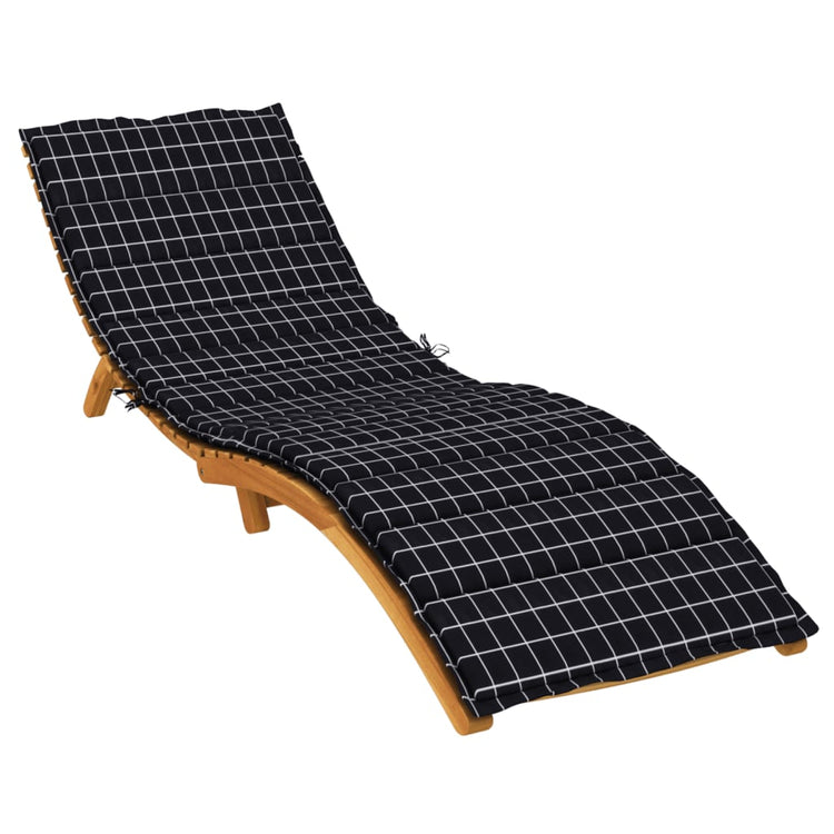 Vidaxl Lounger Cushion Window Match oxford tissu noir