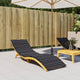 Vidaxl Lounger Cushion Window Match oxford tissu noir