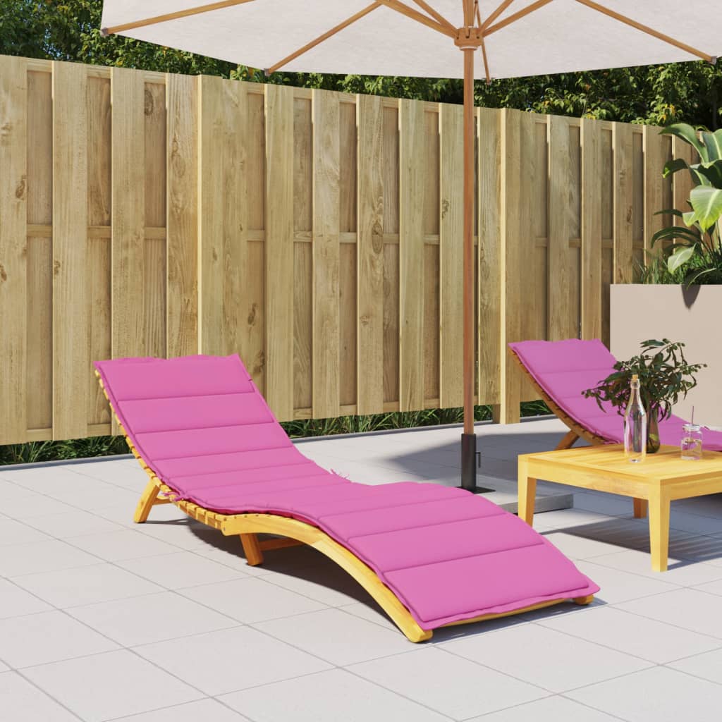 VidaXL coussin de chaise longue tissu oxford rose