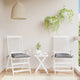 VidaXL coussins de chaise 2 pcs 40x40x7 cm tissu oxford gris