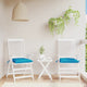 VidaXL coussins de chaise 2 pcs 40x40x7 cm tissu oxford bleu clair