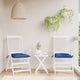 Coussins de chaise vidaxl 2 pcs 40x40x7 cm oxford tissu bleu