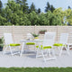 Coussins de chaise vidaxl 4 pcs 40x40x7 cm Oxford tissu vert clair