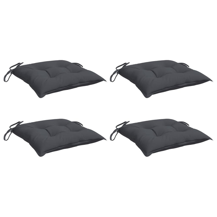 Coussins de chaise vidaxl 4 ST 50x50x7 cm Oxford tissu anthracite -colored