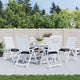 Coussins de chaise Vidaxl 6 pcs 50x50x7 cm Oxford tissu anthracite -colored