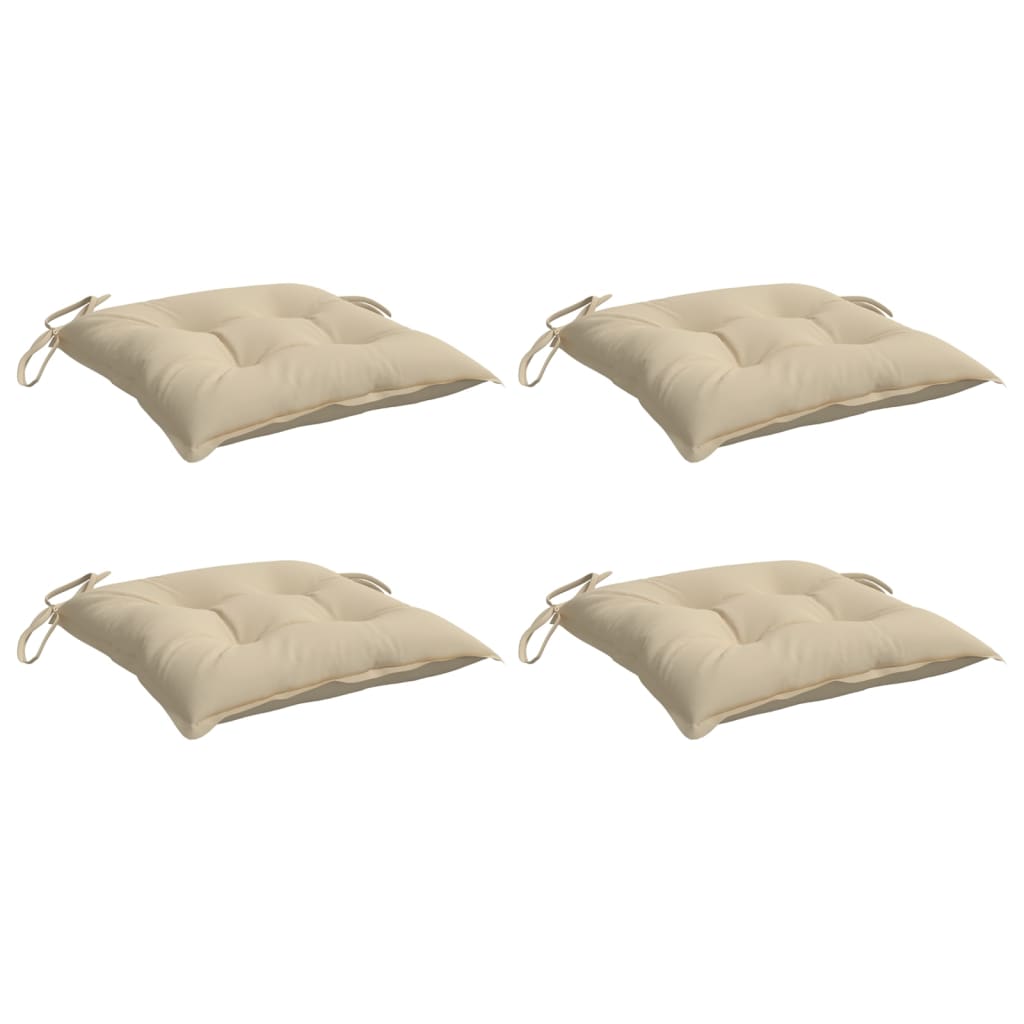 Coussins de palette vidaxl 4 ST 50x50x7 cm Oxford tissu beige