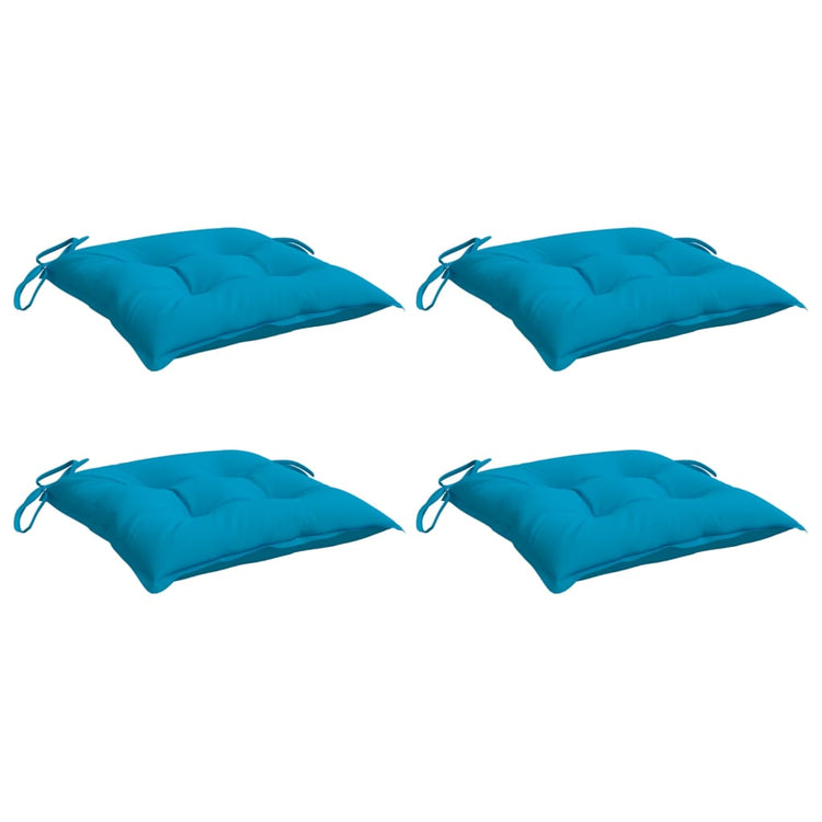 Coussins de palette vidaxl 4 ST 50x50x7 cm Tissu oxford bleu clair