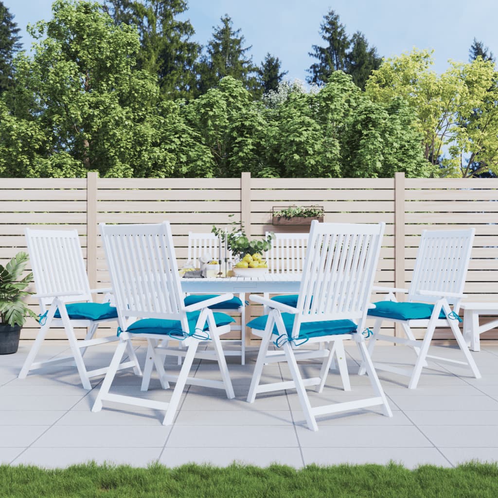 Coussins de palette vidaxl 6 st 50x50x7 cm tissu oxford bleu clair