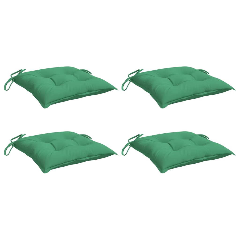 Coussins de palette vidaxl 4 ST 50x50x7 cm Oxford tissu vert