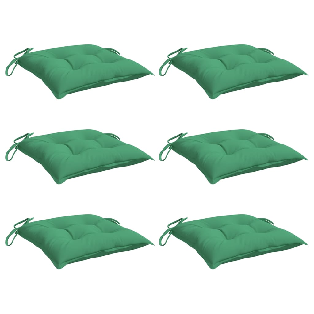 Coussins de palette vidaxl 6 ST 50x50x7 cm Oxford tissu vert