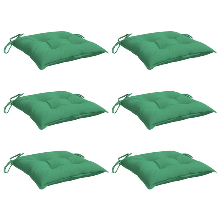 Coussins de palette vidaxl 6 ST 50x50x7 cm Oxford tissu vert