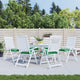 Coussins de palette vidaxl 6 ST 50x50x7 cm Oxford tissu vert