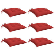 Coussins de palette vidaxl 6 st 50x50x7 cm oxford tissu rouge - afbeelding 3