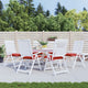 Coussins de palette vidaxl 6 st 50x50x7 cm oxford tissu rouge