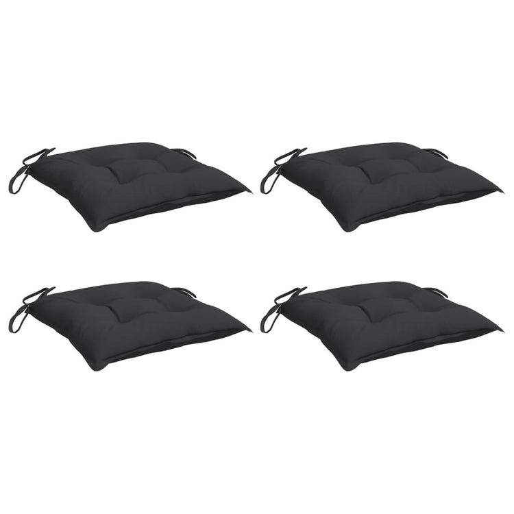 Coussins de palette vidaxl 4 ST 50x50x7 cm Oxford tissu noir