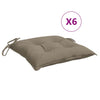 Coussins de palette vidaxl 6 ST 50x50x7 cm Oxford tissu taupe