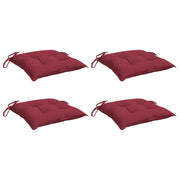 Coussins de palette vidaxl 4 ST 50x50x7 cm Oxford tissu vin rouge - afbeelding 3