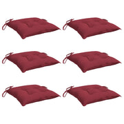 Coussins de palette vidaxl 6 ST 50x50x7 cm Oxford tissu vin rouge - afbeelding 3