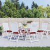 Coussins de palette vidaxl 6 ST 50x50x7 cm Oxford tissu vin rouge