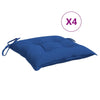 Coussins de palette vidaxl 4 ST 50x50x7 cm Oxford tissu bleu