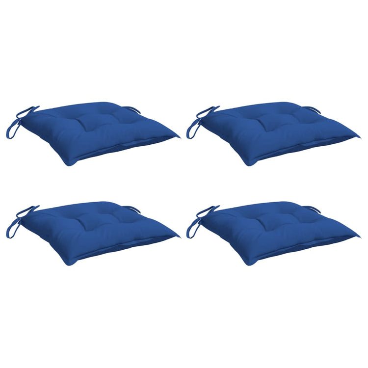 Coussins de palette vidaxl 4 ST 50x50x7 cm Oxford tissu bleu