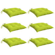 Coussins de palette vidaxl 6 ST 50x50x7 cm Tissu oxford vert brillant - afbeelding 3